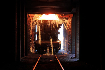Transportation molten iron crucible train, China