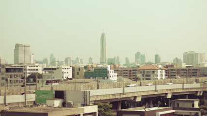 A scenery of Bangkok city