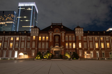 Fototapeta na wymiar 東京駅周辺夜景