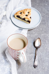 Cappuccino e crostata