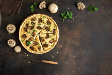 Mushroom Quiche Pie