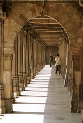 Interior of mosque: Corridor