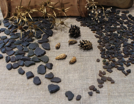 Brown sea glass