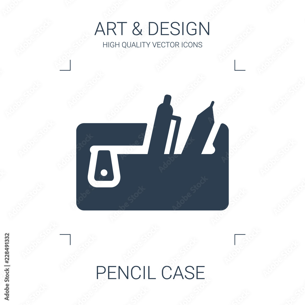 Wall mural pencil case icon