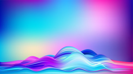 Abstract colorful vector background, color flow liquid wave