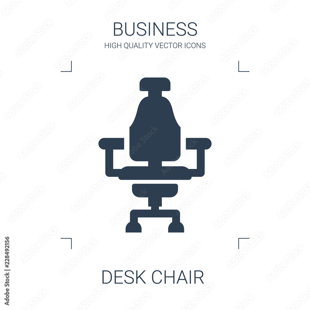 Poster desk chair icon