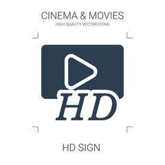 hd sign icon