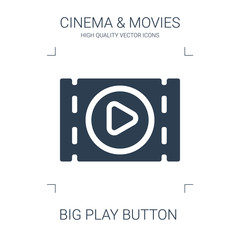 big play button icon