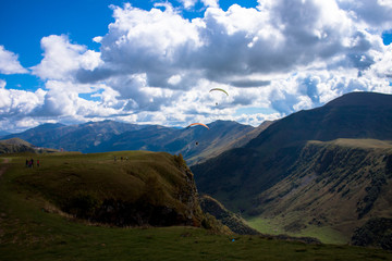 Georgia. Journeys. Kazbegi. Beautiful view of Kazbegi
