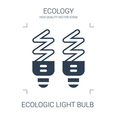 ecologic light bulb icon