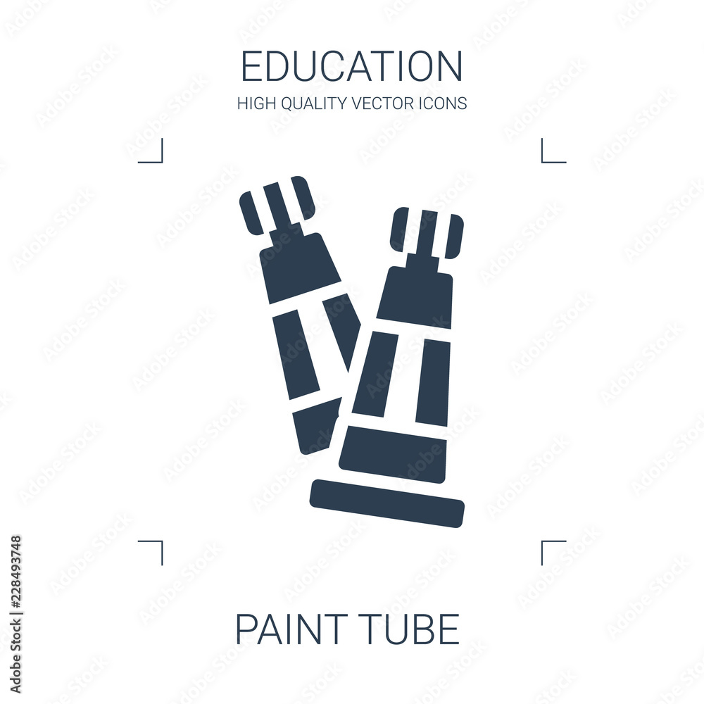 Sticker paint tube icon