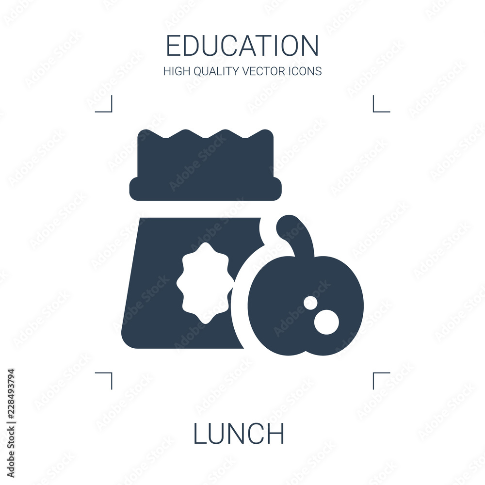 Wall mural lunch icon