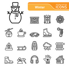 Winter Icons - Line