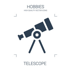 telescope icon - obrazy, fototapety, plakaty