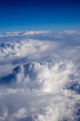 Fototapeta na wymiar Clouds on the sky from the plane