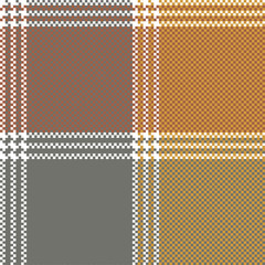 Retro mosaic plaid pixel seamless pattern