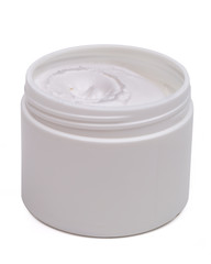 hand cream on the white background