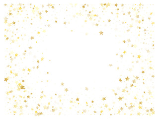 Magic gold sparkle texture vector star background.