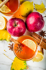 Autumn winter hot spicy tea