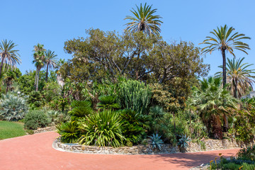 Nobel garden with green trees