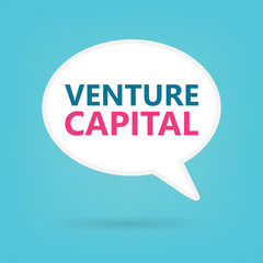 venture capital on a speech bubble- vector illustration