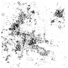 The grunge texture black and white. Vector abstract background from cracks, scratches, abrasions