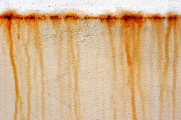 Rusty water marks