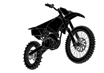 motorcycle silhouette vector