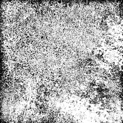 The grunge texture black and white. Vector abstract background from cracks, scratches, abrasions