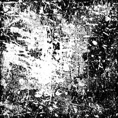 The grunge texture black and white. Vector abstract background from cracks, scratches, abrasions