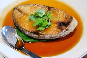 Fried Mackerel Fish with Fish Sauce