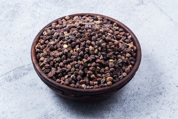 chick pea isolated on texture background