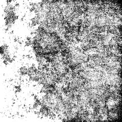 The grunge texture black and white. Vector abstract background from cracks, scratches, abrasions