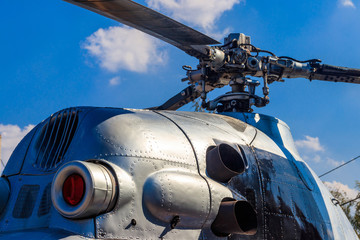 Obraz premium Rotor of helicopter close-up