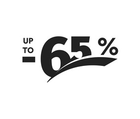 discount symbol. Business promotion sticker. Hot season sale label, holiday coupon icon. Template for promo flyer, banner design, poster. Vector illustration.