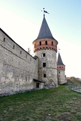 Fototapeta na wymiar View of the fortress in Kamenetz-Podolsk, Ukraine