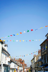 Street bunting flags