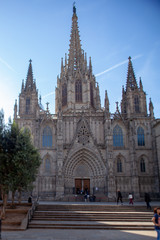 Fototapeta na wymiar cathedral barcelona