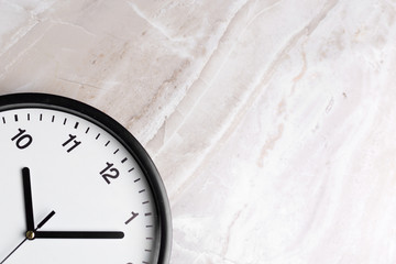 Wall Clock on color background