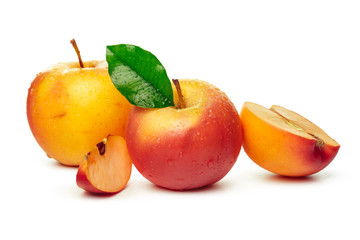 Fototapeta na wymiar apples on a white background