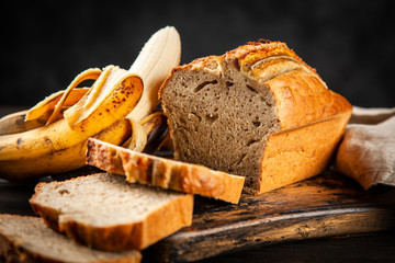 Homemade banana bread