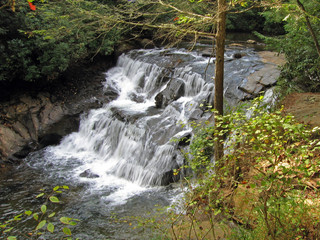 Waterfall in the Mountains