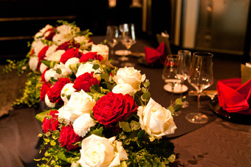 Wedding flower decoration.