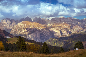 Bergpanorama nahe Wolkenstein, Tirol