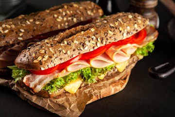 Classic BLT sandwiches