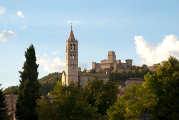 Fototapeta na wymiar Assisi panoramica