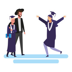 Students graduation celebration