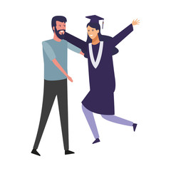 Students graduation celebration