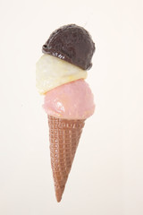 3色アイスクリームコーン｜Triple Scoop Ice Cream Cone
