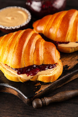 Peanut butter and jelly sandwich